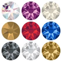 YANRUO 2088 Hot Fix Cristallo Strass Vetro Hotfix Strass Pietra Cristalli AB Ferro sui vestiti