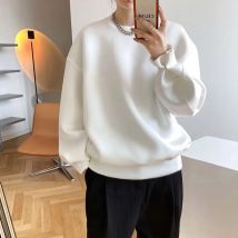 2023 frühling Langarm Frauen Dicke Hoodies Oansatz Reine Farbe Frauen Warme Oversize Stil Frauen Blau Hoodies Frauen Tops