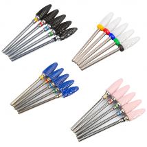 Ceramic Nail Drill Bit 3/32 Inch Milling Cutter for Manicure Machine Accessories Pedicure Nail File Bits for Remove Acrylic Gel