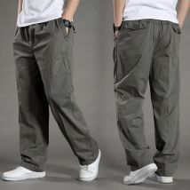 Pantaloni cargo da uomo Estate Primavera Abbigliamento da lavoro in cotone Nuovo di grandi dimensioni 6XL Pantaloni da arrampicata casual Pantaloni sportivi Hombre Pantaloni autunnali