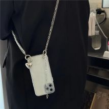 Fashion Pearl Bracelet Crossbody Shoudel strap phone bag case For iphone17 16 14 11 12 13promax Case For iphone 15pro max XS MAX