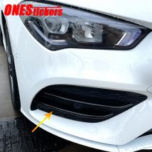 Für Mercedes Benz CLA Klasse C118 W118 180 200 220 250 260 2020 + Auto Nebelscheinwerfer Streifen Trim Abdeckung Lufteinlassgitter Lamellen Trim