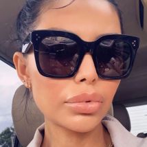 Übergroße Quadratische Sonnenbrille Frau Retro Schwarz Driving Shades Brillen Weibliche Vintage Marke Designer Spiegel Sonnenbrille Oculos