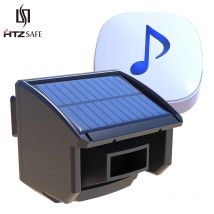 HTZSAFE 400 metri allarme vialetto Wireless solare sensore di movimento esterno resistente agli agenti atmosferici e rilevatore sistema di allarme di sicurezza fai-da-te