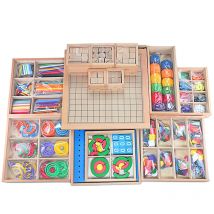 Baby Spielzeug Fröbel Lehrmittel 15 Sets Holz Box Teaching Tools Früh Lernen Bildungs Vorschule Ausbildung Spielzeug für Kinder