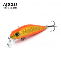 AOCLU-Sinking Small Minnow Lure, Hard Bait, Wobbler Lure, Beach Rock, Tuna Fishing, Sharp VMC Hooks, Long Easy Cast, 55mm, 5.5g