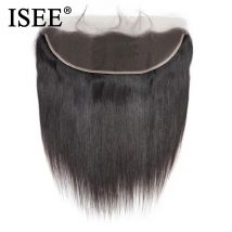 Isee Haar brasilia nischen geraden Spitze Frontal verschluss 13*4 Ohr zu Ohr frei Teil frontal Schicksal Remy Haar kann gefärbt werden