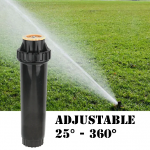 10 Stück verstellbare Pop-up-Sprinkler mit 25–360 Grad, 1/2 Zoll Gewinde, Rasenbewässerung, Bewässerungssprinklerdüsen