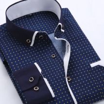 2026 Herrenhemd Mode Formelle Hemden für Männer Langärmliges Bedrucktes Slim Fit Herren Gesellschafts- und Geschäftshemd Dropshipping MY199