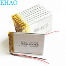 10 Stück 3,7 V 500 mAh Lithium-Polymer-LiPo-Akku 303450   Für GPS Vedio Game DVD Bluetooth Smart Watch