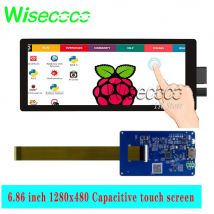 Wisecoco 6,86 zoll Gestreckt Bar Lcd-bildschirm Mit Touch Control Board Auto Video Display Raspberry