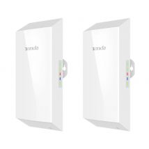 Una coppia Tenda O1 2.4GHz CPE esterno 300Mbps 500m WISP Punto di portata wireless con antenna