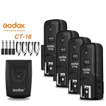Godox CT-16 16-Kanal-Wireless-Radio-Blitzauslöser-Sender/Empfänger-Set für Canon Nikon Olympus Pentax Studioblitz