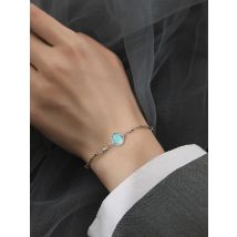 Fashion Women Bracelet 925 Silver Jewelry with Moonstone Hand Ornaments for Wedding Party Promise Birthday Bridal Gift Wholesale