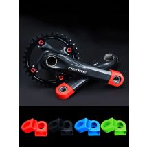 RISK 2pcs Silicone Bicycle Crank Arm Protector Cover Mountain Road Bike Universal Crankset Protective Cap MTB Cycling Accessory