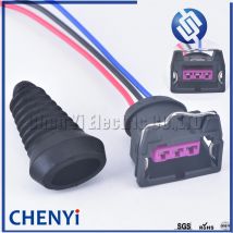3 Pin auto waterproof wire harness plug Crankshaft camshaft position sensor plug EV1 fuel Injector Connector 443906233 443906247