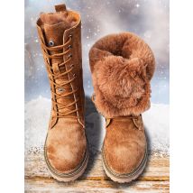 Women's Outdoor Cold Resistant Hiking Shoes Winter High-top Snow Boots Waterproof Leather Treeking shoe Camping Hunting Sneaker