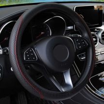 Universal Auto Lenkrad Abdeckung Auto Innen Dekorative PU Mikrofaser Anti-Slip Präge Skidproof Protector Zubehör