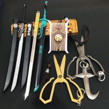 Anime Assassins Five Six Seven Modell Schlüsselanhänger Schere Token Pflaumenblüte Dreizehn Darts Schlüsselanhänger Cosplay Geschenke