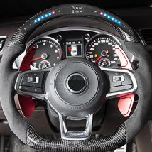 Kunden Carbon Fiber LED Rennen Digital Display Lenkrad Für Volkswagen Golf 7 GTI Golf R MK7 Polo Scirocco Jetta tiguan