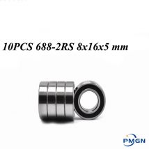 10PCS ABEC-5 688-2RS Hohe qualität 688RS 688 2RS RS L1680 8x16x5mm Miniatur doppel Gummi dichtung Rillen Kugellager