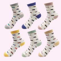 3 pairs Animal Women Socks Colorful Cute Sausage Dog Cotton Cartoon Couple lady Girl Spring Summer Socks Zoo