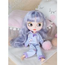 ICY DBS Blyth Doll Toy Outfit Pajamas And Eyeshade Doll Clothes Pink Blue Nightclothes Patch Anime Cute Outfits