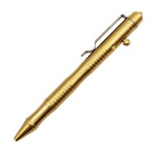 Hohe Qualität Sorgfältige Taktik Handgemachte messing stift Metall Kugelschreiber Business Bolzen typ Gold Pen High-grade Geschenk