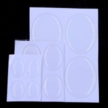 20 Stück ovale 3D-Epoxidharz-Kuppeln, Cabochons-Aufkleber, hohe Transparenz für Anhänger, Schmuck, DIY-Ergebnisse, 18 x 13 mm, 25 x 18 mm, 40 x 30 mm