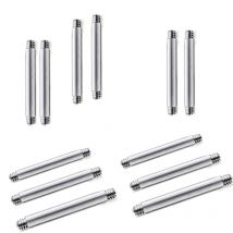 20 ersatz Ersatzteile Labret Barbell Piercing Zubehör Gerade Bar Gebogen Bar 14g 16g Diy Edelstahl Körper schmuck