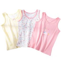 Mädchen süße Cartoon-Drucke Singlet Unterwäsche Tank Prinzessin Unterhemden Baumwolle Tank Tops für Baby Mädchen Größe 3-10T Sommer Homewear