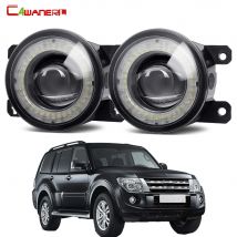 2 X Auto LED Gruppo Fendinebbia Angel Eye DRL Luce di marcia diurna 30W 12V Per Mitsubishi Pajero IV Van V80 V90 Box 2007-2012