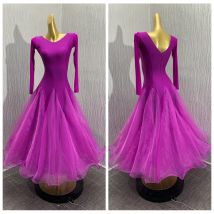 Lässige Gesellschaft stanz kleid Übungs tanz kleidung für Klassen üben ausgestellte Übungs kleidung