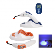 Denjoy Dental Curing lampe LED 7W Aushärtung Licht Lampe 1500-2200mw 2 Farben/Guide Stange D5/D6