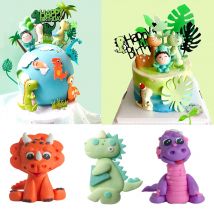 Dinosaurier Kuchen Topper Geburtstag Dekor Dinosaurier Party Thema Kuchen Dekor Baby Dusche Geschenk Kinder 1. Geburtstag Kuchen Dessert Dekorationen