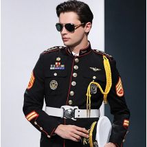 Luxus Kreuzfahrtschiff Sicherheit Guards Anzüge Hut Jacke Hosen Zubehör Herbst Kapitän Seemann Kostüm Qualität Seafarer Uniform