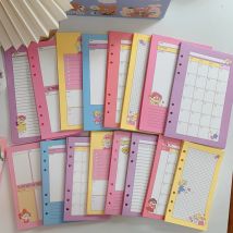 Sharkbang 45 Blatt 100 g/m2 A5 A6 Loses Notizbuch, Nachfüllung, Spiralbinder, Index, Innenseite, monatlich, wöchentlich, Farben, Papier, Schreibwaren