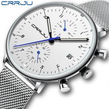 CRRJU Orologio da uomo Top Luxury Brand Orologio da polso da uomo in acciaio inossidabile Orologio da uomo militare impermeabile con data al quarzo relogio masculino