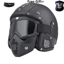 Professionelle Retro Motorrad Helm Goggle Maske Vintave Maske Open Face Helm Kreuz Helm Verfügbar Dot Genehmigt CE