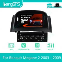 Dla Renault Megane 2 2003 - 2009 Radio samochodowe z androidem Stereo odtwarzacz multimedialny 2 Din Autoradio nawigacja GPS PX6 ekran jednostki