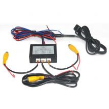 Auto Parkplatz Kamera Video Kanal Konverter Auto Schalter Vorne/View Seite/Rearview Rückansicht Kamera Video Control Box mit Manuelle