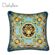 Diphylleia Hause Dekorative Medusa Kissenbezug Italienischen Samt Gold Floral Print Sofa Stuhl Wohnzimmer Kissen Abdeckung Top Luxus