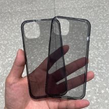 Ultra Thin Black Clear Case For iPhone 17 Air 16 Pro Max 15 14 Plus 13 12 Mini 11 XR X Transparent Soft TPU Silicone Back Cover