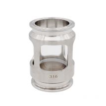 2"TC (64mm ) Sight Glass 1.87"ID 3.65"OAL Stainless Steel 304/316 Sanitary Sight Glass Tri Clover Type Homebrew Hardware