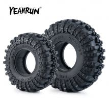 YEAHRUN 1.9/2.2 pollici Beadlock cerchione pneumatici in gomma 107/137mm OD per Axial SCX10 Wraith TRX-4 1/10 RC Crawler ricambi auto