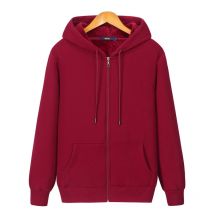 2024 neue Herbst Winter jacke Männer Hoodie Samt dicke reine Baumwolle einfarbig warm und weich Damen Reiß verschluss Mantel lässig Sweatshirt