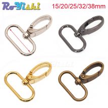 5Pcs/Pack 15/20/25/32/38mm Metal Snap Hook Lobster Clasp Collar Carabiner Belt Buckles DIY KeyChain Bag Part Accessories