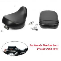 Motorrad Zubehör Schwarz Soft Front Fahrer Hinten Passagier Sitz Kissen Leder Kissen für Honda