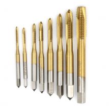 M2/M2.5/M3/M3.5/M4/M5 Spirale Punkt HSS Titan Maschine Rechte Hand Tippen Bohrer gewinde Stecker Griff Wasserhähne