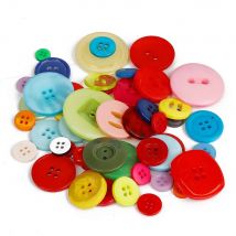 Mixed Color Resin Buttons Vintage Plastic Buttons For DIY Crafts Clothing Decoration Scrapbooking Garment Sewing Accessories